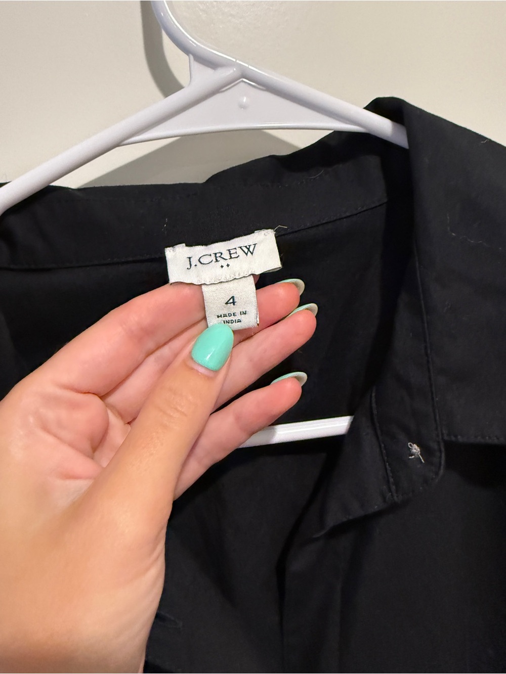 Jcrew Black Button Down Midi Dress - Picture 2 of 3